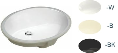 Oval Vanity 1512 - White