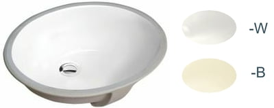 Oval Vanity 1613 - White