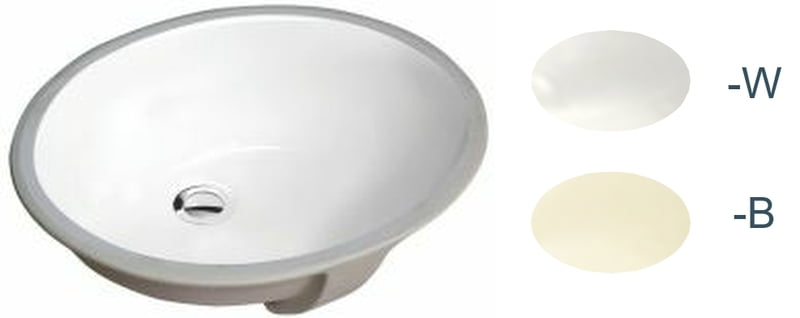 Oval Vanity 1613 - White