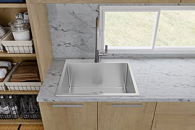 SINK 16g, 25-inch, R10 Compact Radius, Drop-In
