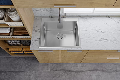 SINK 16g, 25-inch, R10 Compact Radius, Drop-In