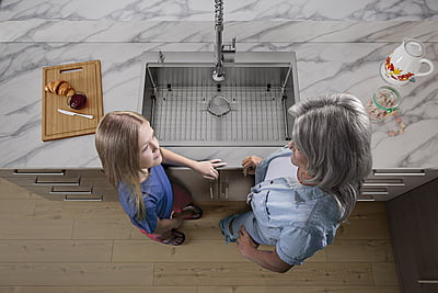 33-inch Drop-in Workstation Kitchen Sink Single Bowl