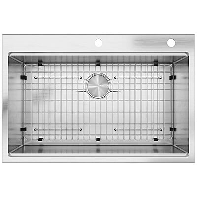 33-inch Drop-in Workstation Kitchen Sink Single Bowl