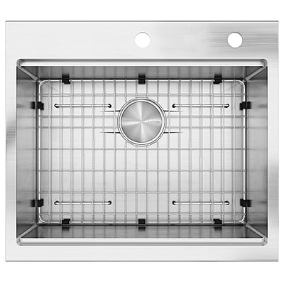 25-inch Workstation Drop-in Kitchen Sink Single Bowl