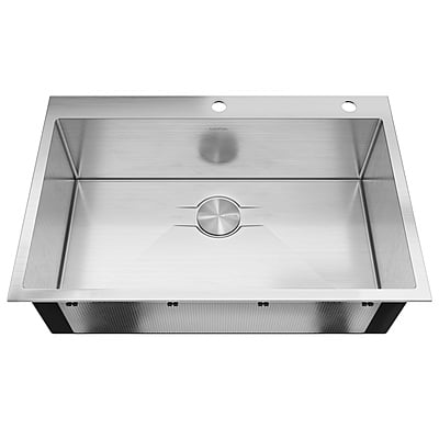 33-inch Drop-in Kitchen Sink Single Bowl