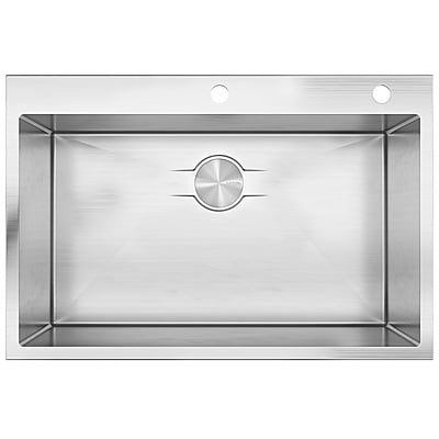 33-inch Drop-in Kitchen Sink Single Bowl
