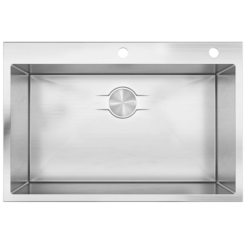 33-inch Drop-in Kitchen Sink Single Bowl