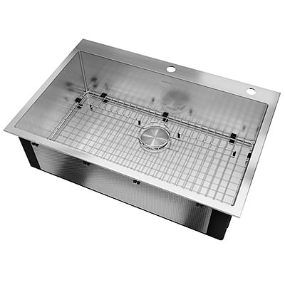 33-inch Drop-in Kitchen Sink Single Bowl