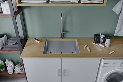 24-inch Undermount Laundry Sink Single Bowl