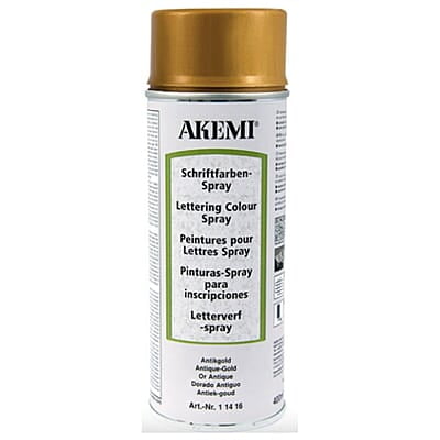 Akemi Lettering Colour Spray-Antique Gold