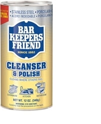 Bar Keeper's Friend Stainless Steel Cleanser & Polish - 12 oz
