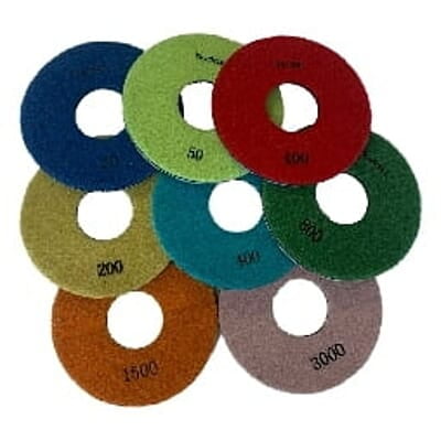 Budder Velcro Turbo Pad - 6", 50 grit