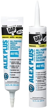 Dap Alex Plus Acrylic Latex Caulk w/ Silicone - Brown