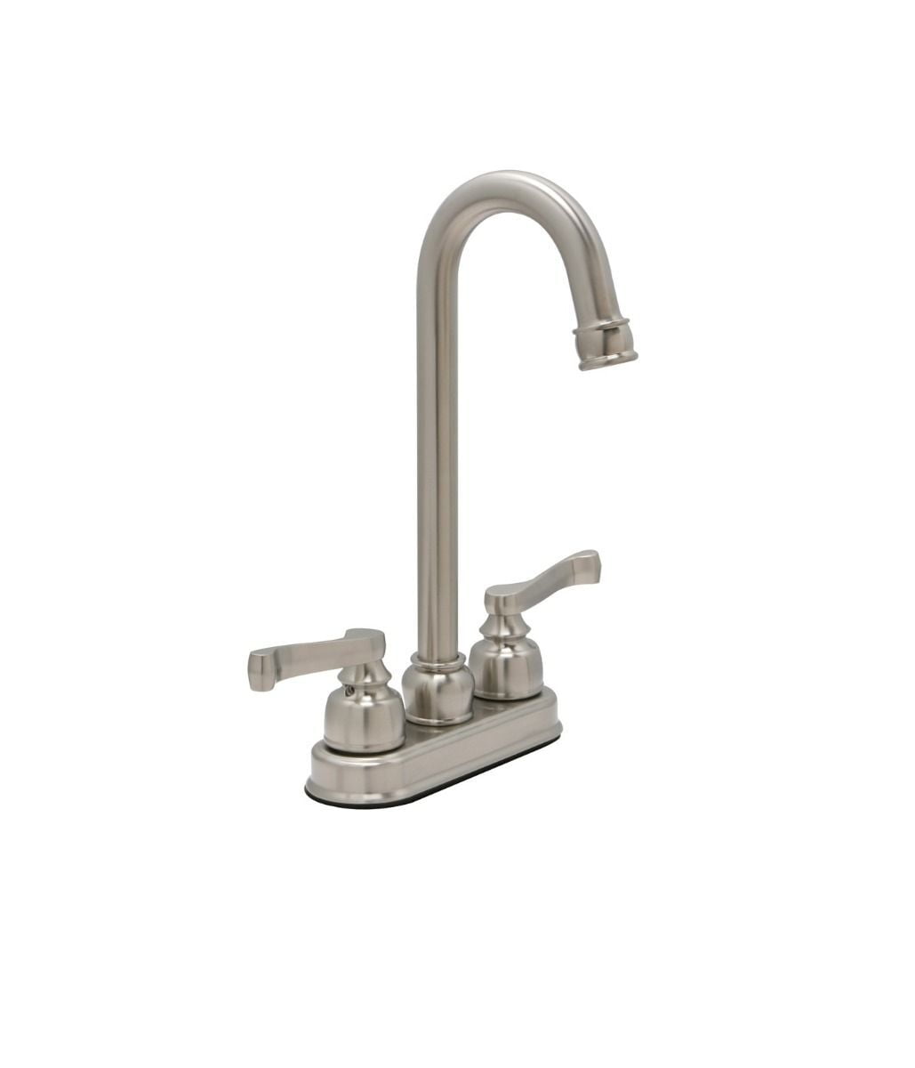 Faucet Gooseneck Bar Brushed Nickel