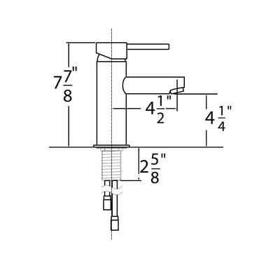Faucet Vessel Filler w/ Joystick Handle - Nickel