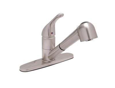 Faucet Kitchen w/ Pull-Out Sprayer - Satin Nickel (Smaller Head)