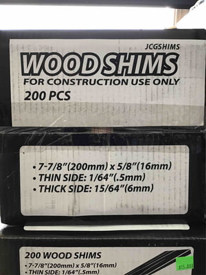Wood Shims