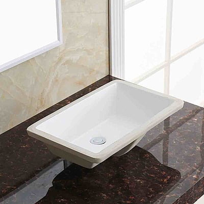 Rectangle Vanity 1811 - White