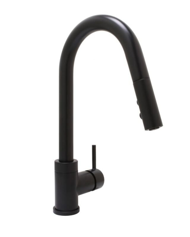 Faucet Kitchen Gooseneck W Pull Down