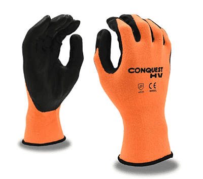 Cordova Conquest High Vision Orange Gloves, 12 pairs, Medium