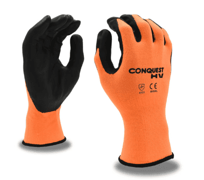 Cordova Conquest High Vision Orange Gloves, 12 pairs, Small