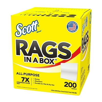 Scott Rags In A Box - 200 Towels