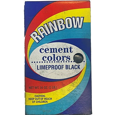 Rainbow Cement Colors - Limeproof Black, 1 LB