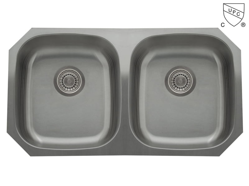 Double Equal Bowl - 18 g V Series ADA sink