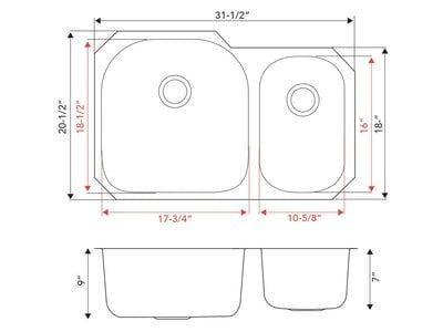 Double Offset Bowl, Big Left, D-Shaped - 18g V Series