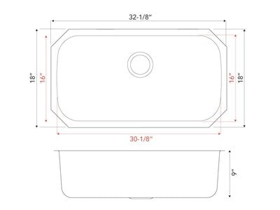 Large Single Bowl - 18g V Series