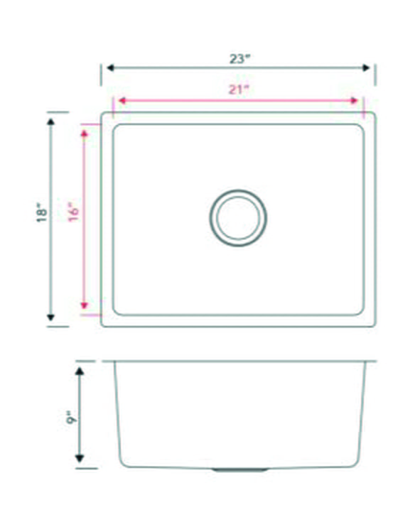 Medium Single Bowl - 18g VZX Series Nested