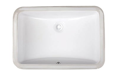 Rectangle Vanity 1812 - White