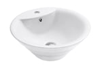 Round Ceramic Vessel Sink 08 - White