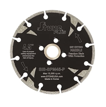 Stone Plus Electroplated Blade w/ Side Protection - 4.5" Marble (Reg $48.00)