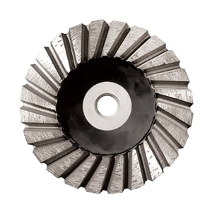 Stone Plus Cup Wheel - 4" Coarse, Rubber