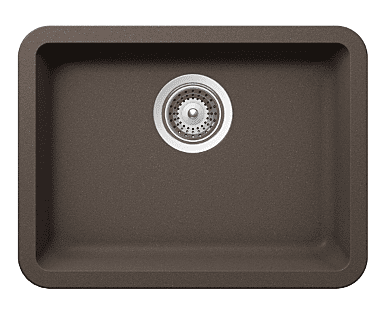 Medium Single Bowl Undermount Only Granite Composite - Brown