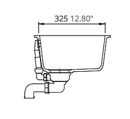 Medium Single Bowl Undermount Only Granite Composite - Brown