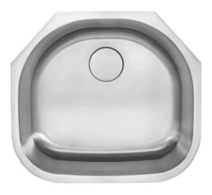 Single Bar Bowl, D-Shaped-18g, H Series