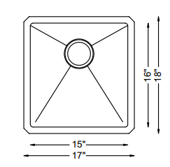 Single Bar Bowl - 18g HZ Series, Nested