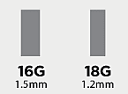 Single Bar Bowl, D-Shaped-18g, H Series