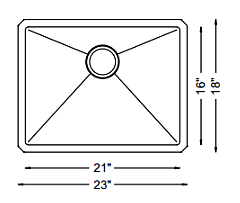 Medium Single Bowl - 18g, HZX Series, Nested, Black - 668628