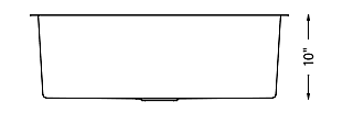 Large Single Bowl - 16g HZX Series, Nested, 27" - 708729 Large Single Bowl - 16g HZX Series, Nested, 27" - 708729