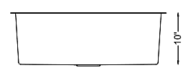 Large Single Bowl - 16g, HZX Series, Nested, 30" - 930472 Large Single Bowl - 16g, HZX Series, Nested, 30" - 930472