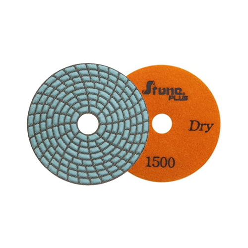 Stone Plus Dry Polishing Pad - 4", 1500 grit