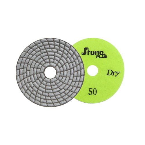 Stone Plus Dry Polishing Pad - 4", 50 grit