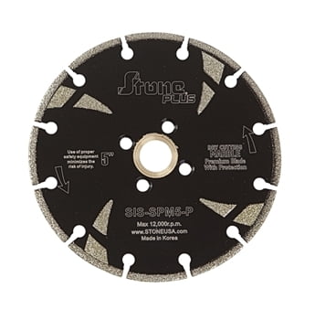 Stone Plus Electroplated Blade w/ Side Protection - 5" Marble (Reg $53.00)