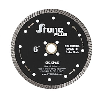 Stone Plus Granite Turbo Blade - 6"