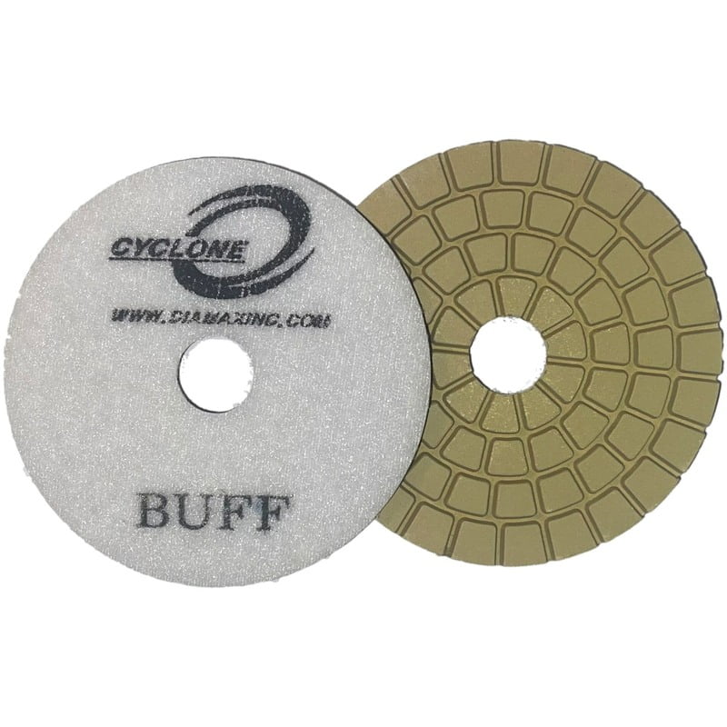 Cyclone Wet Pad S Series - 4", White Buff