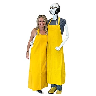 Double Layered Yellow Apron