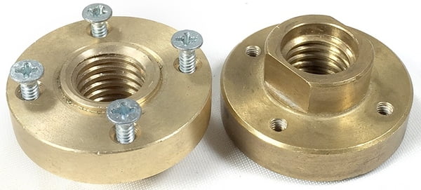 Flush Mount Adapter - Brass